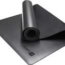 KEEP Rubber Yoga Mat - Professional Sweat Absorbent PU & Natural Rubber. Non Slip Workout Mats for Women & Men, 5mm Thick, 74"x26" Extra Long Wide Pad for Hot Yoga, Pilates, HIIT, Home Gym - Strap Included