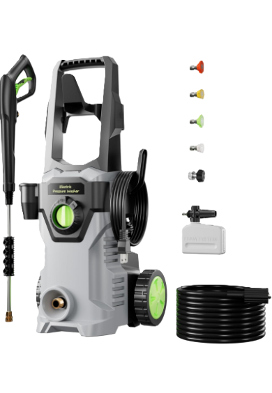 Pressure Washer, 4500PSI 2.8 GPM Max Power Washer with Foam Cannon Electric Pressure Washer 48FT for Cars, Fences, Patios, Decks, Patios and Driveway Powerwasher Pressure Washer, 4500PSI 2.8 GPM Max Power Washer with Foam Cannon Electric Pressure Washer 48FT for Cars, Fences, Patios, Decks, Patios and Driveway Powerwasher