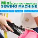 2 x Handheld Sewing Machine for Beginners,Mini Sewing Machine for Adults Quick Stitching with Sewing Kits Suitable for Home,Travel,DIY (Black)