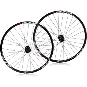26"/27.5"/29" Mountain Bike WheelsetUltralight Aluminum Alloy Rim 32H High Strength Bike Wheels Quick Release Disc Brake MTB Wheel Set Compatible 7-12 Speed Cassette