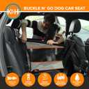 K&H Pet Products Buckle N Go Dog Car Seat for Large Dogs, Waterproof Fabric, Breathable Mesh Sides, Adjustable Seat Belt Leash, Carseat for Medium to Large Pets, Car Seat Cover - 21 X 19 X 19in