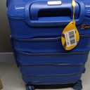Carry On Luggage 22x14x9 Airline Approved, Hard Shell Suitcase with Spinner Wheels, PP Lightweight Luggages with TSA Lock, Carry-On Suitcases 20 Inch, Blue (Carry-On 20-Inch, 0-Blue)