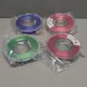 AMOLEN Silk PLA 3D Printer Filament Bundle, Shiny Dual Color Filament 1.75mm Pack, Multi Color Change 3D Printing Filament for Most FDM 3D Printer, 4 Spools 200g Each (200*4-dual Red Gold/Red Green/Red Blue/Blue Green)