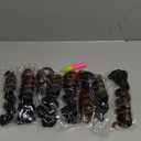 Toyotress Ocean Wave Crochet Hair - 14 Inch 8 Packs Ombre Brown Ocean Wave Braiding Hair, Beach Curl Deep Twist Water Wave Short Curly Synthetic Hair Extensions (14 Inch, OT30-8P)