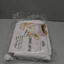 HBHLFZ Full Flat Sheet - Ultra Soft Polyester Top Sheet - Hotel Quality Bed Sheets - Comfortable Wrinkle-Free - Easy to Care for - 1 Full Flat Sheet OnlyFullWhite