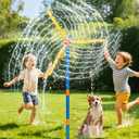 57" Windmill Water Sprinkler for Kids Summer Toys, Outdoor Toys for Toddlers, 360 Spinning Splash Water Toys, Backyard Games for Summer Fun, Gifts for Boys Girls Dogs & Garden Watering