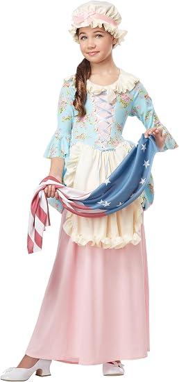 California Costumes, Colonial Lady/Betsy Ross, Girl's Costume, XL