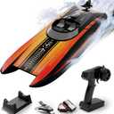 RC Boat - Mini Remote Control Boats for Adult,2.4GHz Racing Boat for Water Pool&Lakes,Summer Water Toy (Red)