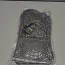 KEGOUU Oven Mitts and Pot Holders 6pcs Set, Kitchen Oven Glove High Heat Resistant 500 Degree Extra Long Oven Mitts and Potholder with Non-Slip Silicone Surface for Cooking (Grey) (Gray)