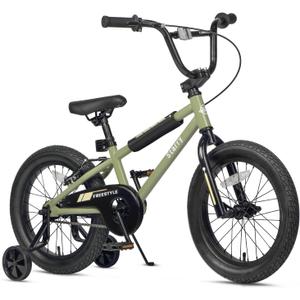 cubsala 12 Inch Kids Bike for 1 2 3 4 Years Old Boys Girls Beiginner Toddlers Riders BMX Style Bicycle with Training Wheels Coaster Brake, Army Green