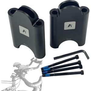 Aerobar Riser Kit Compatible with Profile Design 70mm Height Adjustment for T+ Carbon, T+ Aluminum, ZBS, Sonic Ergo, Supersonic Ergo, J2/J3/J4, Subsonic Brackets 31.8mm Clamp, Black