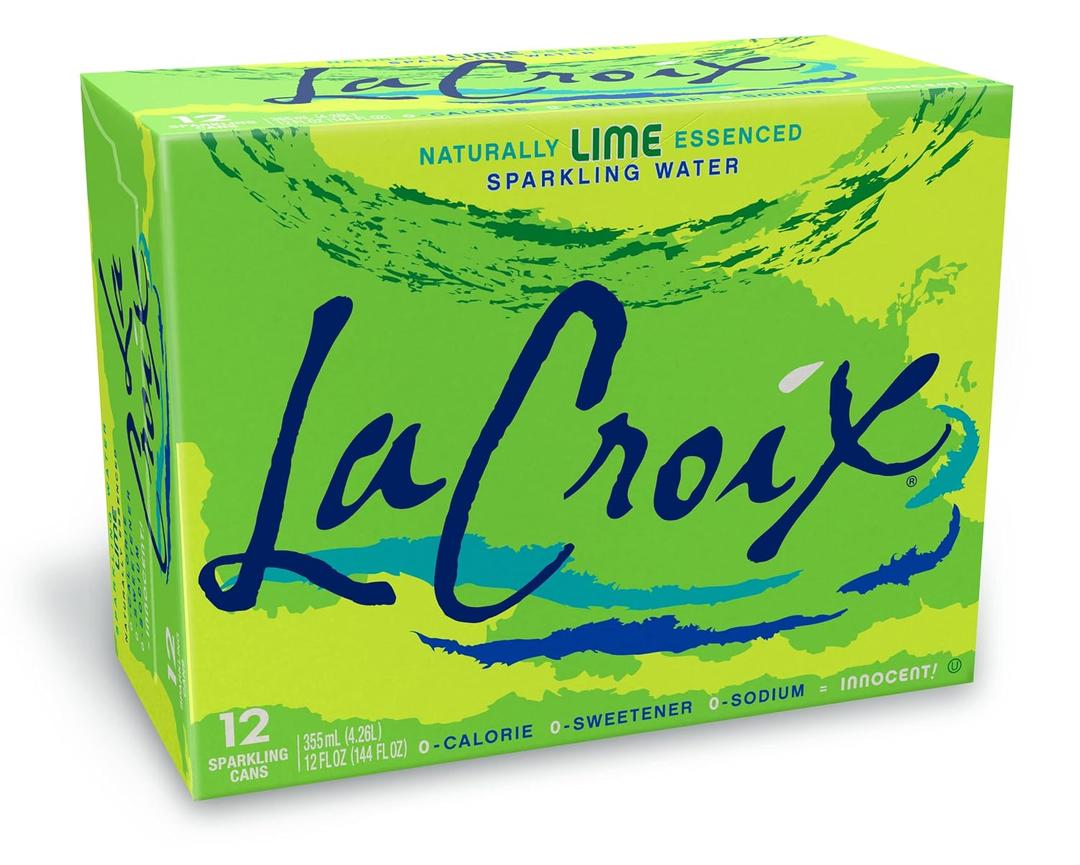 La Croix Sparkling Water, Lime, 12 Fl Oz (pack of 12) (EXP 05/10/26)