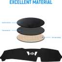 BIBLOZ Dash Cover for BMW X5 2024 2025 & BMW X7 2023-2025 Accessories Black Flannel Dashboard Cover Mat Car Dashboard UV Sun Protection(No HUD)