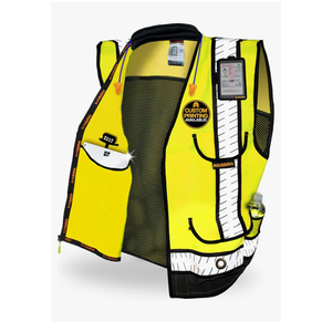 KwikSafety - Charlotte, NC - GODFATHER Class 2 Safety Vest [CUSHIONED COLLAR + TABLET POCKET] ANSI OSHA, Size M