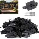 Yeipower 250PCS Hidden Fasteners Composite-Deck - Universal Nylon Composite Decking Fasteners T Clips