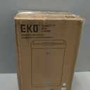 EKO Mirage-T 50 Liter / 13.2 Gallon Touchless Rectangular Motion Sensor Trash Can, Brushed Stainless Steel Finish