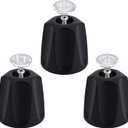 3pcs Shower Knob Replacement, Shower Faucet Handles Kit Including Hot/Cold/Steer Knob and Screws Compatible with Price Pfister Verve Tub