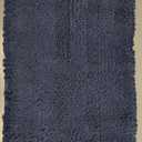 Yimobra Bathroom Rug Set 2 Piece, Soft Absorbent Chenille Bath Mat Set, Non Slip Machine Washable Quick Dry, Plush Shower Rugs for Bathroom Floor Sink Tub, Navy Blue, 62x41 inch + 82x50 inch