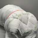 Ultra Soft Queen Size Mattress Topper - Viscose Made from Bamboo Pillow Top Mattress Pad for Back Pain Relief - Naturally Cooling for Hot Sleepers, Green