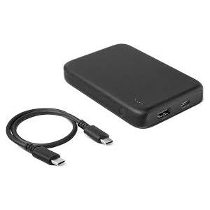 Amazon Basics Slim Portable Charger Power Bank with LED Display, 10,000 mAh, Black