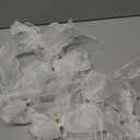 FINGERINSPIRE 6 pcs Bow Lace Curtain Tiebacks with Pin White Bowknot Curtain Ties with PVC Imitation Pearl Elegant Lace Ribbon Bow Straps Drapery Holdbacks Tie Rope Home Decoration