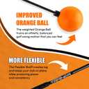 Orange Whip Golf Swing Trainer Aid Patented & Made in USA for Improved Rhythm, Flexibility, Balance, Tempo, and Strength *American Made*, 47"