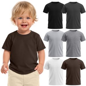 Custoneei 6 Pack Toddler Boys Shirts Summer Tees, 6-Color, 18-24 Months