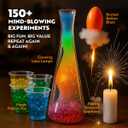 Playz Mega Kaboom! 150+ Explosive Science Experiments Kit for Kids Age 8-12 with 75 App & Video Guided Experiments - Chemistry Set STEM & Educational Toys & Gifts for Boys, Girls, Teenagers & Kids