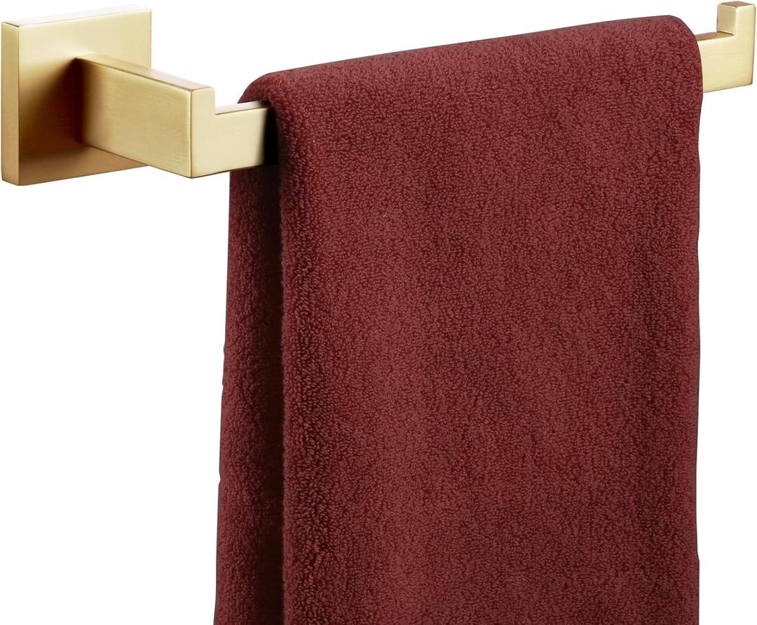KOKOSIRI Towel Bar Gold Hand Towel Holder for Bathroom Kitchen Hardware Stainless Steel Wall Mounted, Brushed Gold, B3003BG KOKOSIRI Towel Bar Gold Hand Towel Holder for Bathroom Kitchen Hardware Stainless Steel Wall Mounted, Brushed Gold, B3003BG