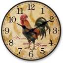 XFM Large Rooster Wall Clock Battery Operated 24 Inch Silent