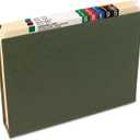 Smead Hanging File Folder with Tab, 1/3-Cut Adjustable Tab, Legal Size, Standard Green, 25 per Box (3-Inch Expansion, Legal)