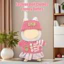 3 x Clothes for 17cm Dolls(NO Doll) , Outfits with Accessories, Rose Red | Suit for Lububu, Cute Stylish Dress Up Set