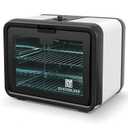 SalonDepot UV Sanitizer Cabinet Professional Disinfection Box 8L Capacity for Salon Tools, Manicure Set, Smartphones and Home Use (Black)