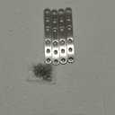 4 Pieces Stainless Steel Straight Brace (6.1 x 0.7 inch156 x 18 mm) Flat Straight Braces, Straight Brackets, 24 Pieces Screws Included