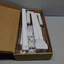 ONEMIX 42" LED Desk Lamp for Home Office, Eye-Caring Desk Light with Adjustable 4-Segment Bar, 1800LM Bright, Remote, Architect Table Lamp with Base for Dual Monitors, Reading, Study, Workbench(White)