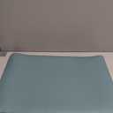 RENMTURE Dual-Sided Large Desk Pad, Faux Leather Natural Cork Mouse pad, Desk Accessories Protector, for Office and Home Work (Light Blue, 23.6" x 13.7")