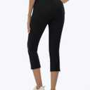 MoFiz Women's Golf Capri Pants Stretch Slim Business Casual Pants Straight Leg Yoga Dress Pants with Pockets Office Slacks, US Small