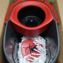 O-Cedar EasyWring Microfiber Spin Mop, Bucket Floor Cleaning System, Red, Gray, Standard