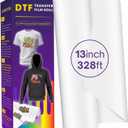 Colorfairy DTF Transfer Film Roll 13" x 328', A3+ Double-Sided Matte PET Heat Transfer Paper, Universal for All T-Shirts & Dark Fabrics, Vibrant Colors, Easy Peel Hot/Cold