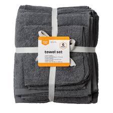 Smart Way Towel Set - White, 6 pc