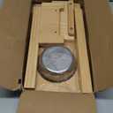 HTB Elevated Dog Bowls,Raised Dog Bowl Stand with 2 Stainless Steel Bowls, Elevated Raised Dog Bowls for Large Medium Small Sized Dogs (Bamboo)