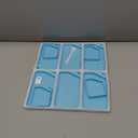 ARTDOT 10-Piece Interlocking Diamond Art Trays Kits for Adults, Stackable Diamond Painting Accessories and Tools (Blue)