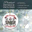 5 x Skeleton Ornament 2025  White Elephant Gift, Look at Me Being All Festive & Sh*t Ornament, Dark Humor Christmas Tree Decoration, Sarcastic Skeleton Gift for Friends & Coworkers