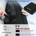 Heated Jackets for Men Women - Rechargeable Men's Soft Shell Winter Heating Jacket for Winter Outdoor Use (Medium, Black)