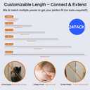 Frychee Clear Self-Adhesive Wall Corner Protectors，Corner Guards & Edge Protector for Wall Door Frame Cabinet Baseboard & Door, Table, Stair (36, 36" X 1.0")