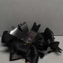 Daifunli 16 Pcs Velvet Christmas DIY Cabinet Ribbons Bows Large Christmas Door Kitchen Ribbon Cabinet Bows with 27 Meter Velvet Ribbons for DIY Xmas Holidays Kitchen Party Decorations(Black)