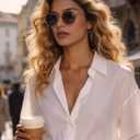 KALIYADI Sunglasses Womens Polarized Womens-Sunglasses: Trendy Sun Glasses with UV400 Retro Style for Party Beach Shopping