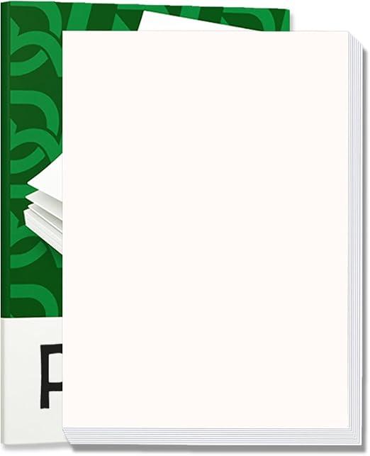 100 Sheets Letter Size 8.5" x 11" Mulberry Paper, Natural Fiber Rice Paper, Decoupage Decorative Tissue Paper for Writing Painting DIY Crafts Calligraphy Gift Wrap(MP-02)