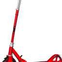 FREEDARE Kick Scooter for Kids & Adults Ages 8+, Foldable Teen Scooter with 2 Big 8-inch Wheels and 4-Level Adjustable Handlebar, Max Load 220 LBS (White)