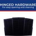 MAXXAIR FANMATE 00-955002 Fan/Vent Cover with EZ Clip Hardware, Constant Airflow, Super Tough, Black
